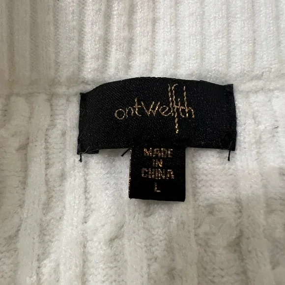 High Waist | Cream | Ribbed Maxi Pencil Skirt | Sz L  NWOT - Picture 5 of 9